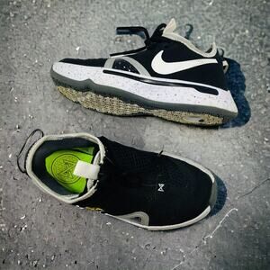 Nike PG 4 Team Shoes Mens 5.5 BlackWhite Basketball Paul George CK5828-002